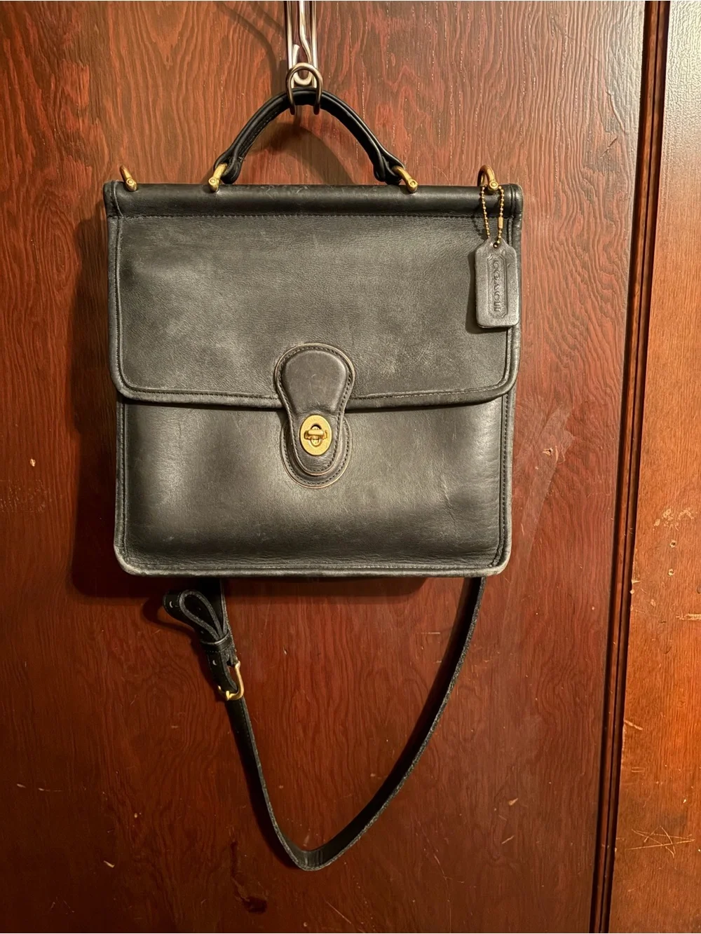 Coach Black Leather Willis 9927